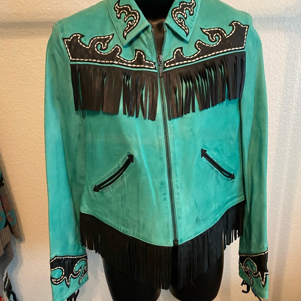 BRAND NEW never worn DOUBLE D RANCHWEAR leather jacket! Extra soft 100% leather